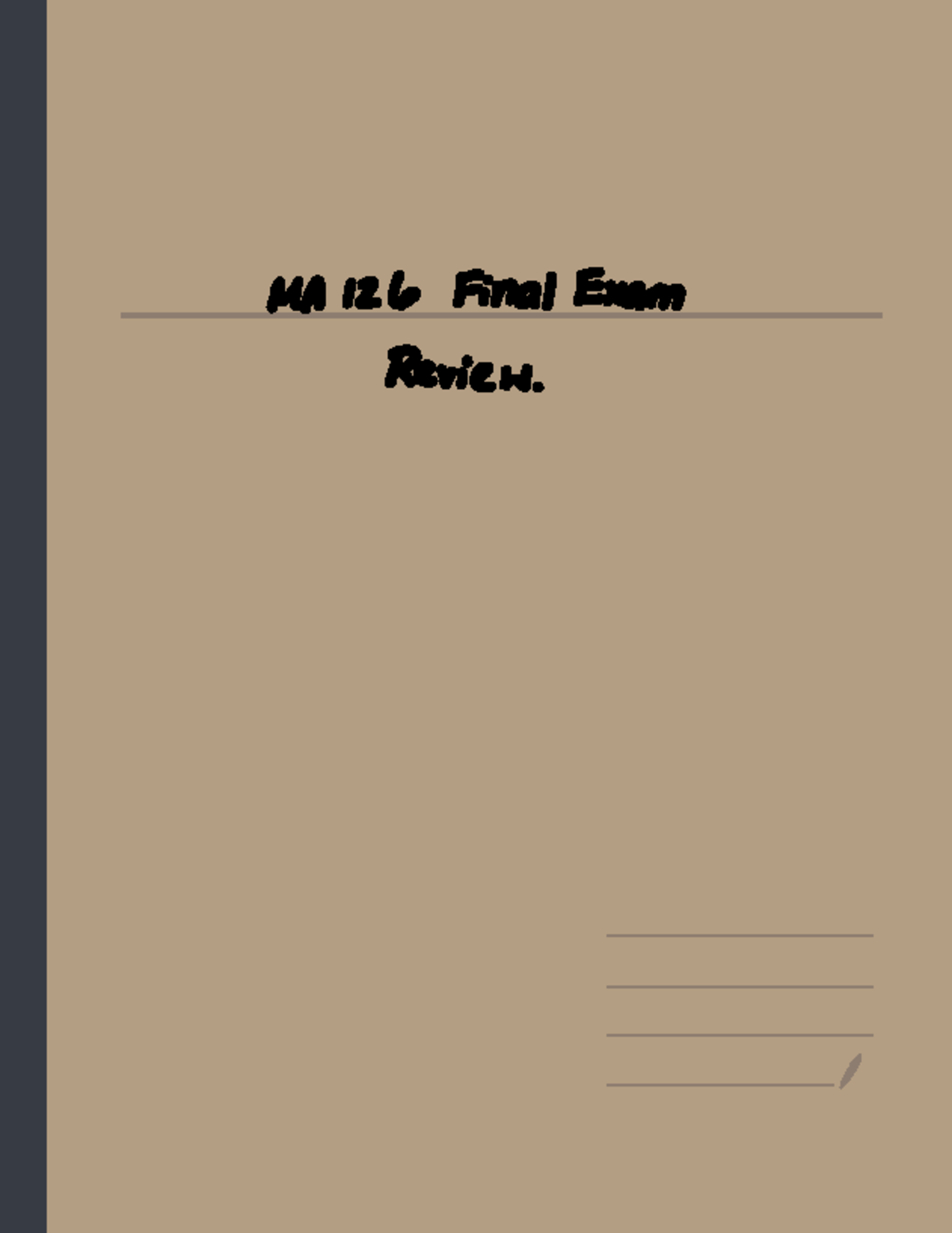 MA 126 Final Exam Review: Jacobians & Critical Points - Studocu