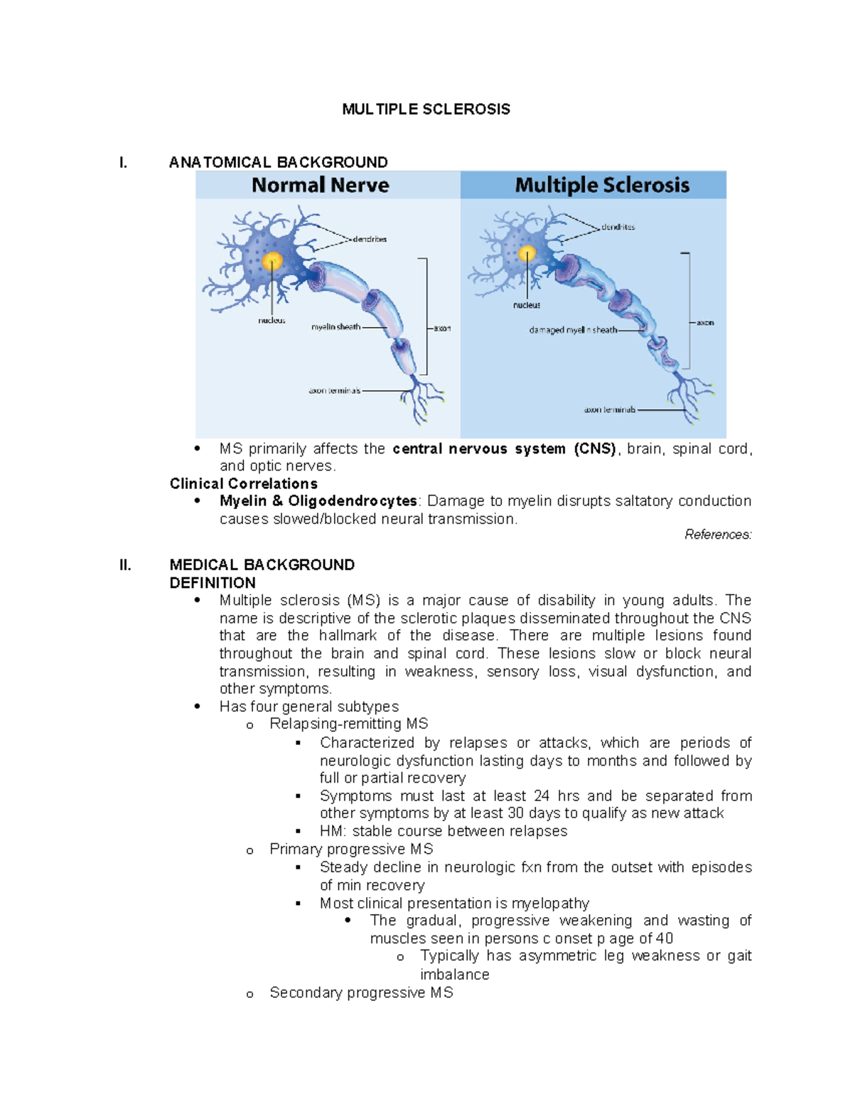 MB MS (Finished) - Medical Background of Multiple Sclerosis for Neuro 2 ...