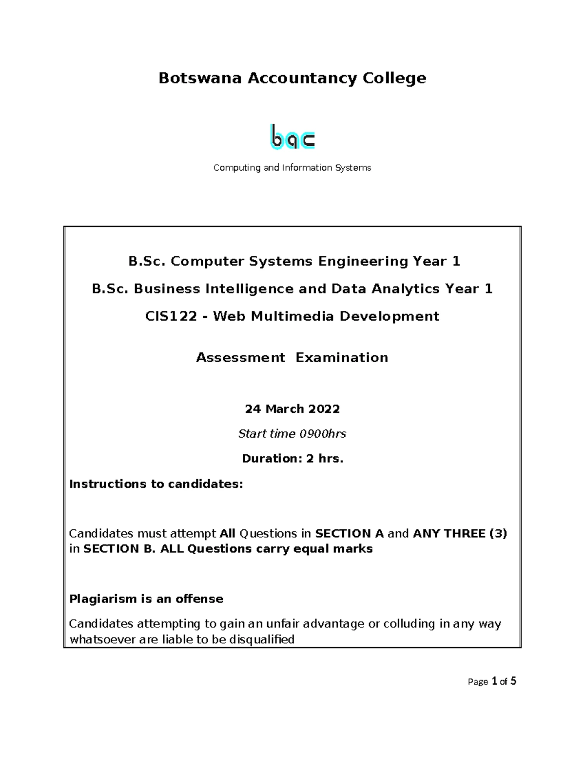 BI101 BPA Tutorial 5: Workflow Mapping & BPMN Assignment Guide - Studocu