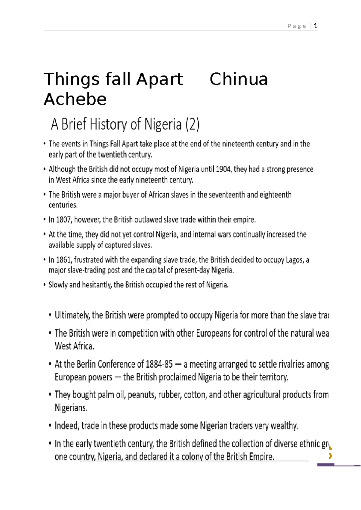 Summary Things fall Apart - Things fall Apart Chinua Achebe Summary of ...