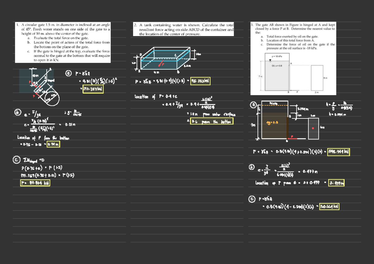 HYD 2 Review Problems - Comprehensive Study Guide - Studocu