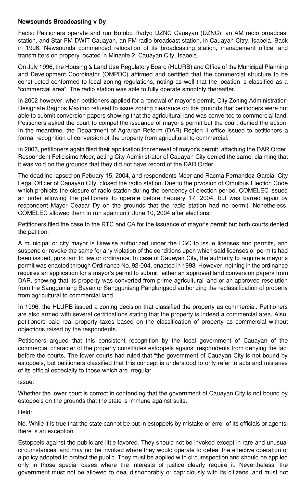 Consti II Final Exam Case Digests: Key Decisions and Rulings - Studocu