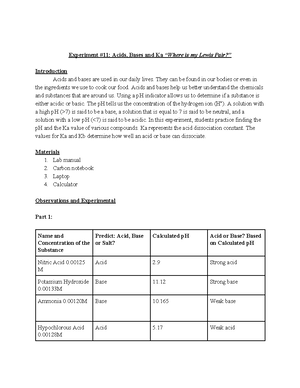 Chem Lab Techniques Cheat Sheet: Key Concepts & Calculations - Studocu