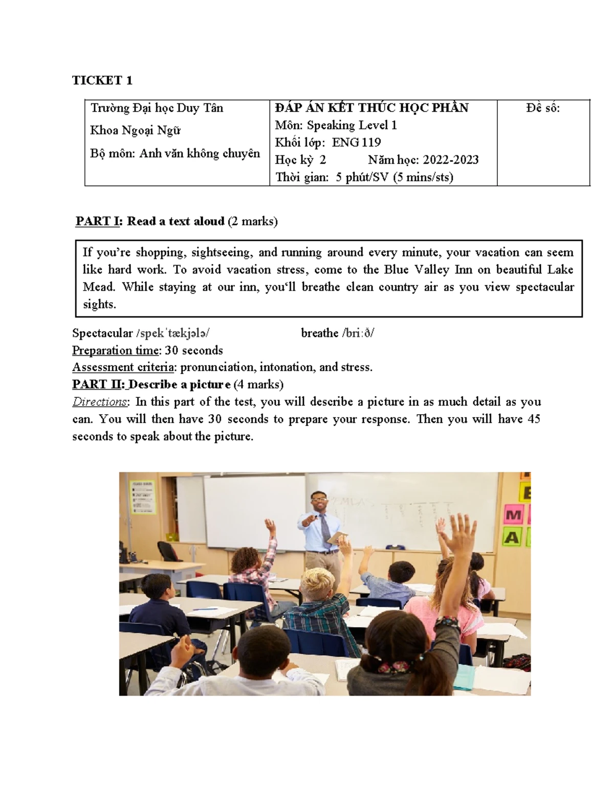 Speaking Level 1 - Review Questions and Personal Reflections - Studocu