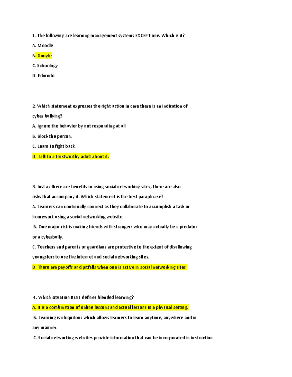 TTL - Digital Literacy Skills Notes - Prefinal Exam Guide - Studocu