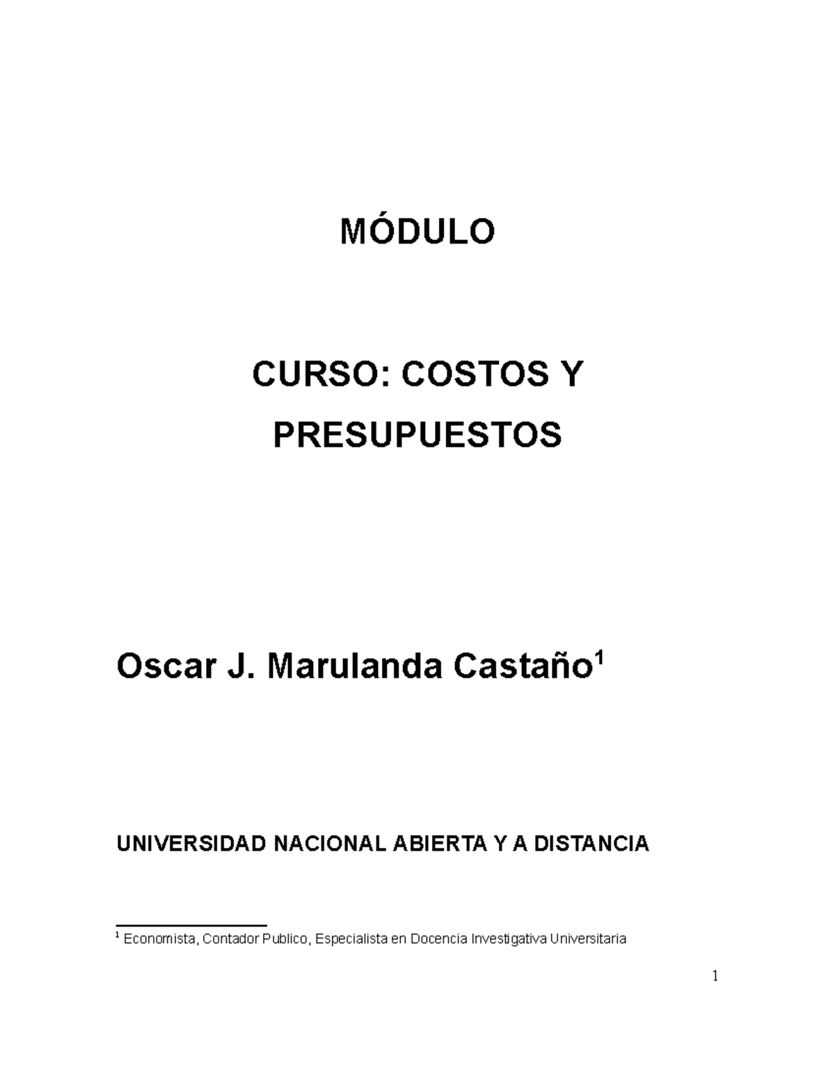 Tarea 5 - Evaluación de Costos y Presupuestos en Salud - Curso CP 101 ...