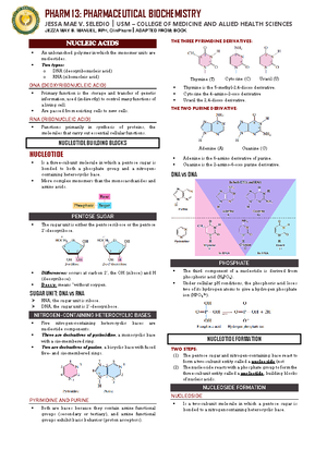 Pharm 13 Chemical Connections - PHARM 1 3 : PHARMACEUTICAL BIOCHEMISTRY ...