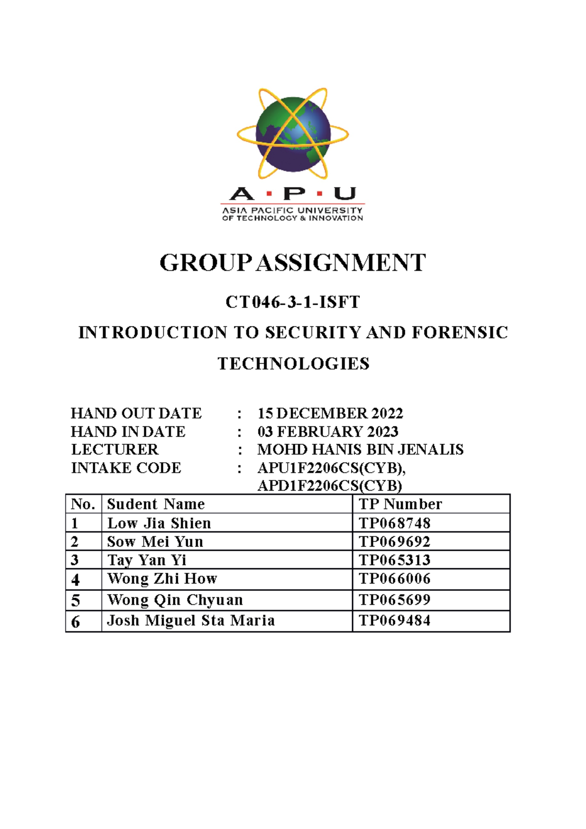 CT046-3-1-ISFT Group Assignment: Cybersecurity and C-Suite Resilience ...