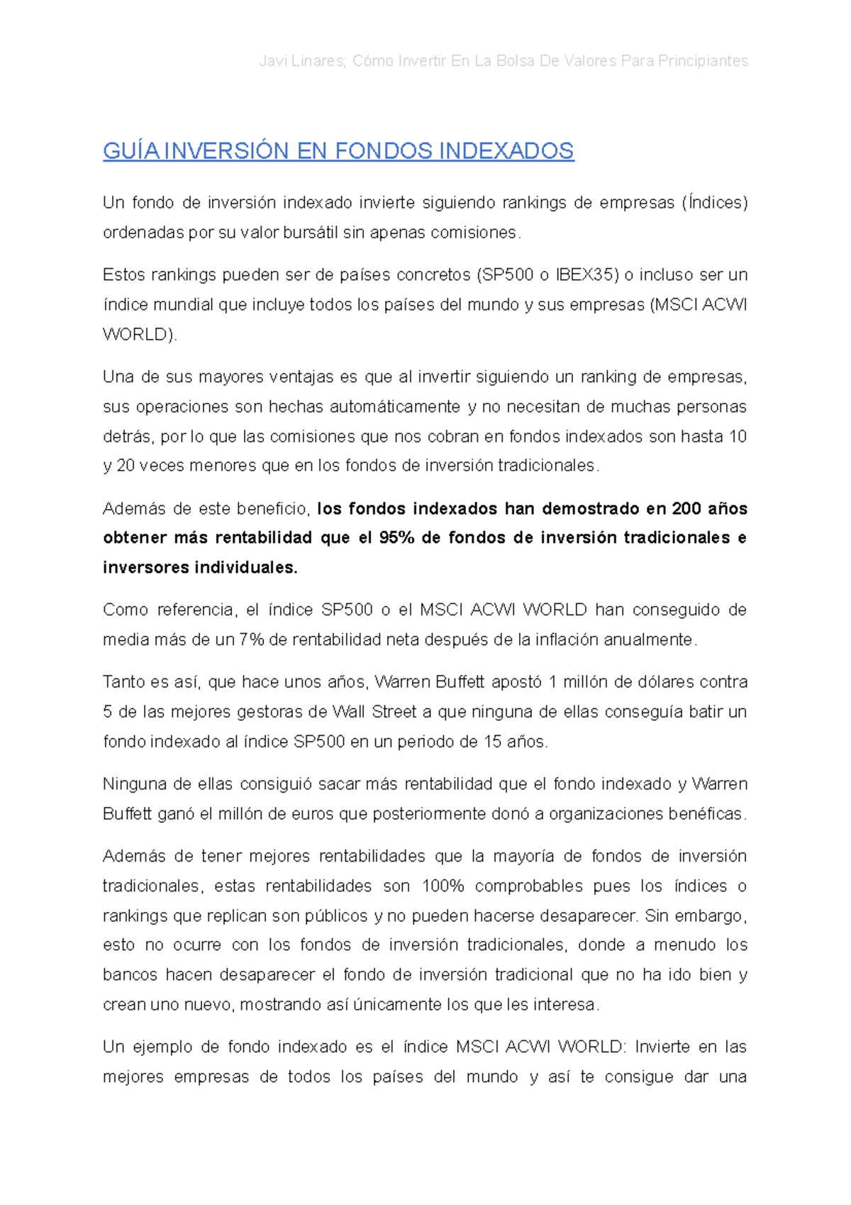 Guía Completa de Inversión en Fondos Indexados: Estrategias y Ejemplos ...