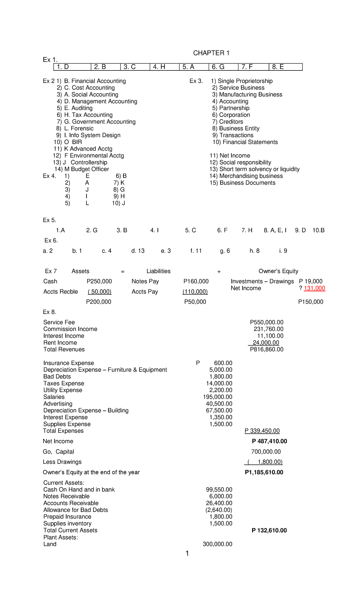 Chapter 1 Exercises and Solutions - 1111 - Studocu