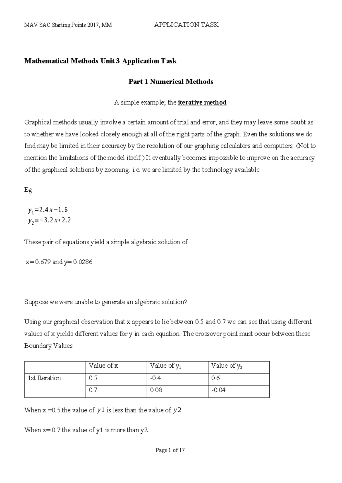 MAV MM Application Task: Numerical Methods & Capybara Populations ...