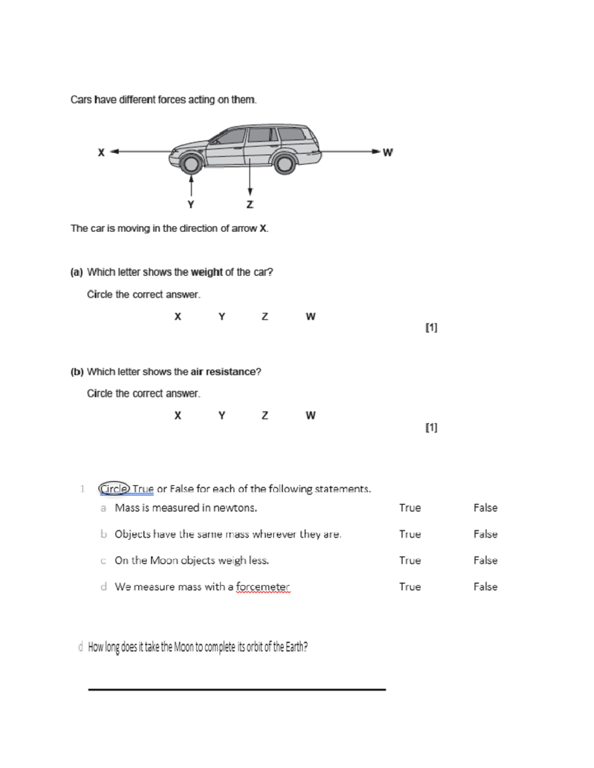 Science Mini Test 1 Review for Semester 1 Preparation - Studocu