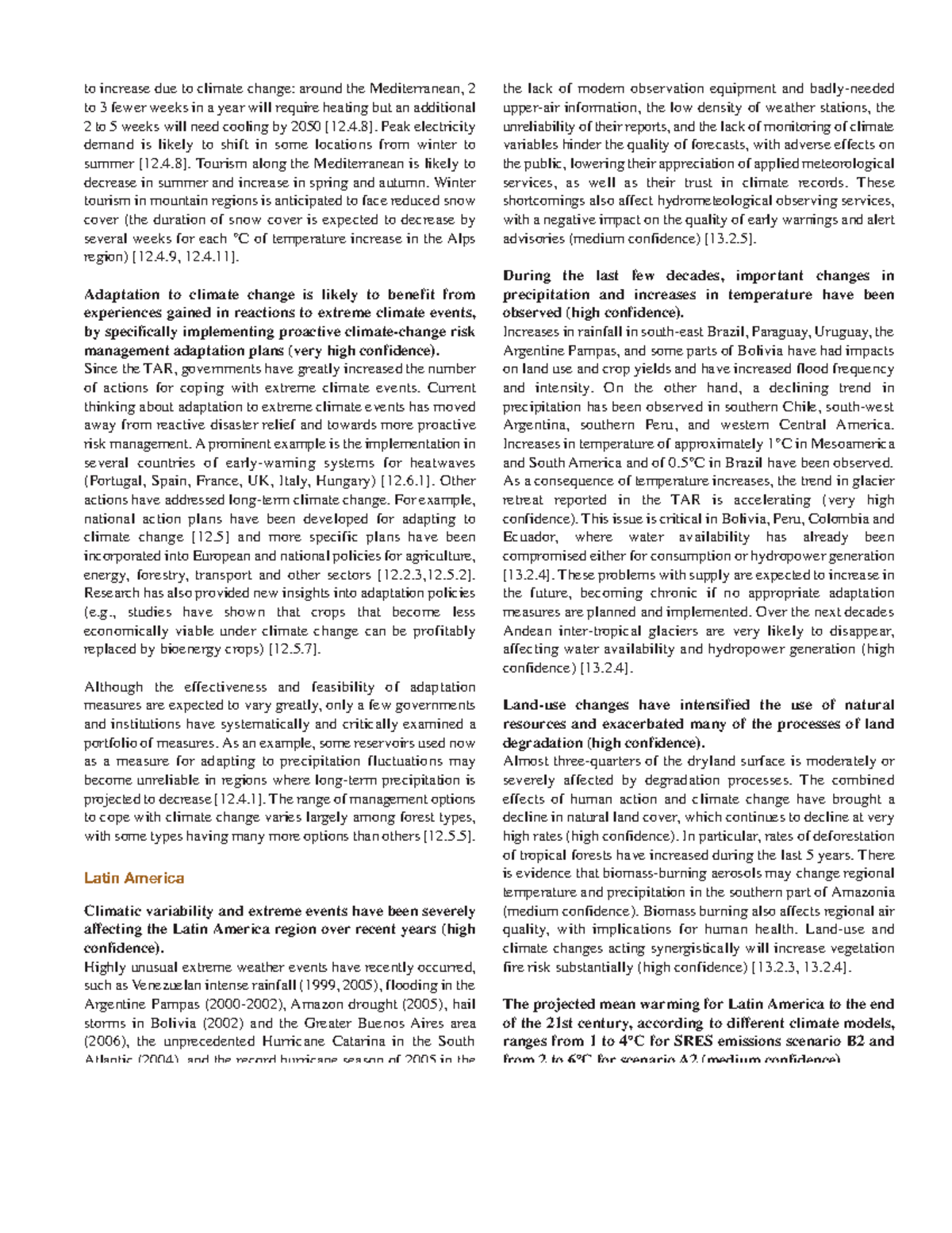 Chemistry - Adaptation and Vulnerability to Climate Change 6 - Studocu