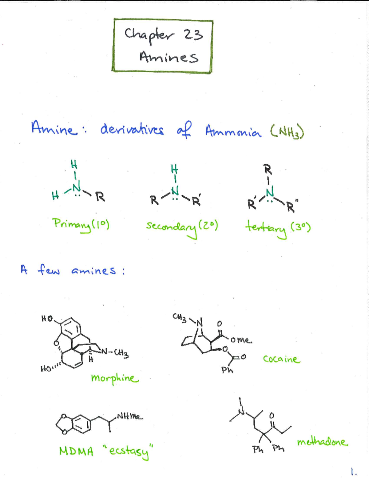 Chapter 22: Amines Overview and Key Concepts - Studocu