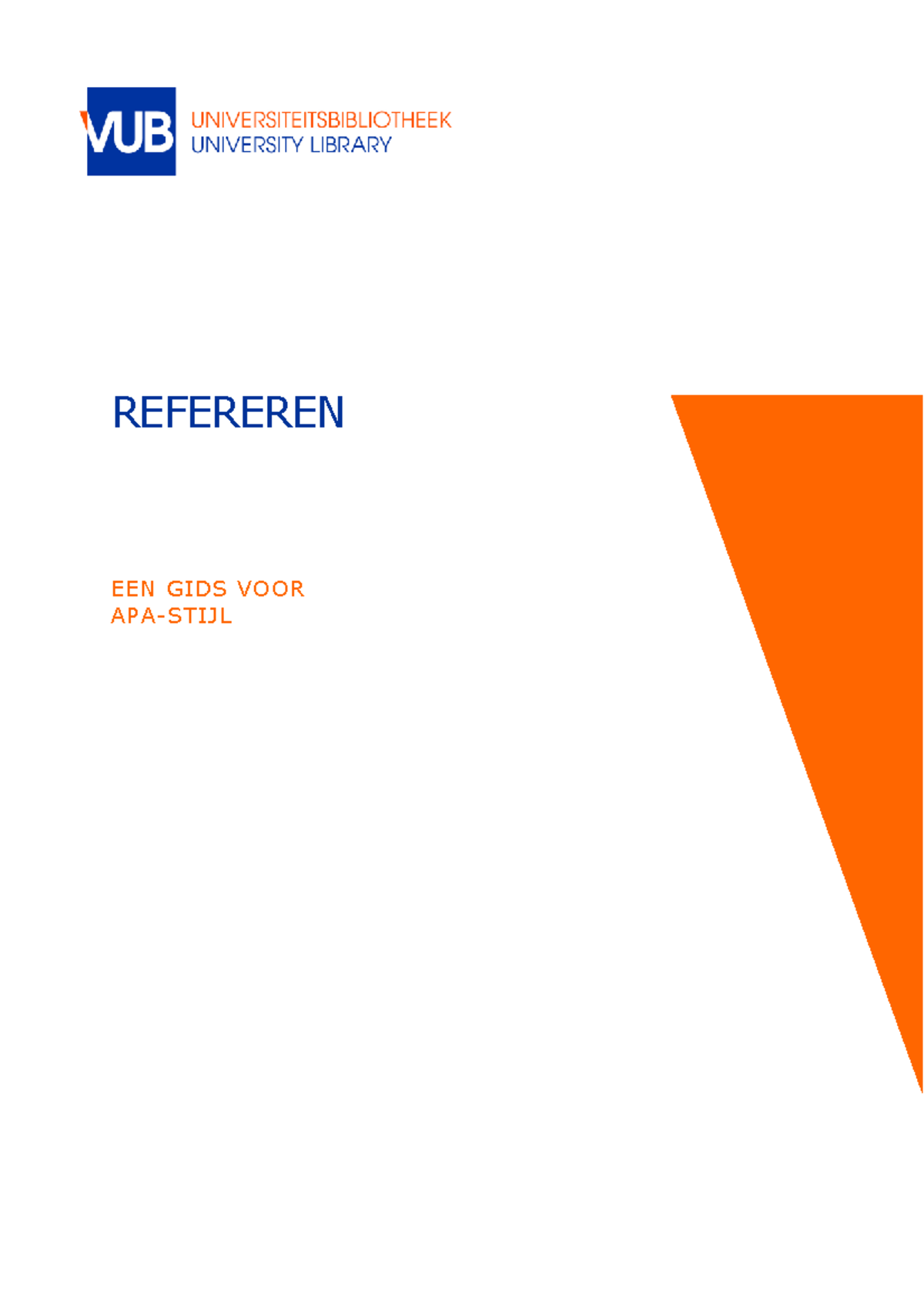Gids voor Refereren in APA-stijl - 7e editie en Tips - Studocu