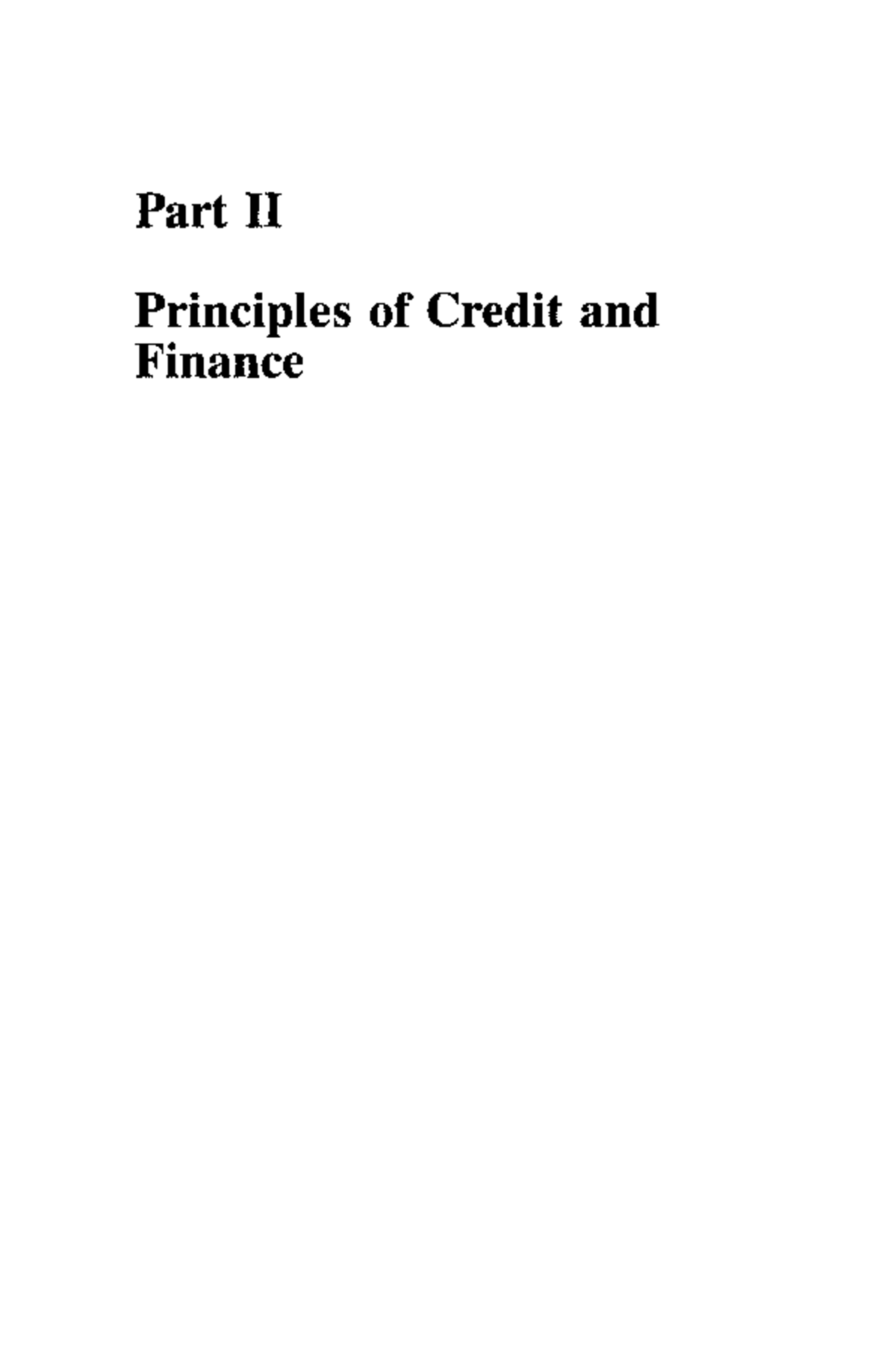 Principles of Credit and Finance: An In-Depth Analysis (Politi 1-1-123 ...