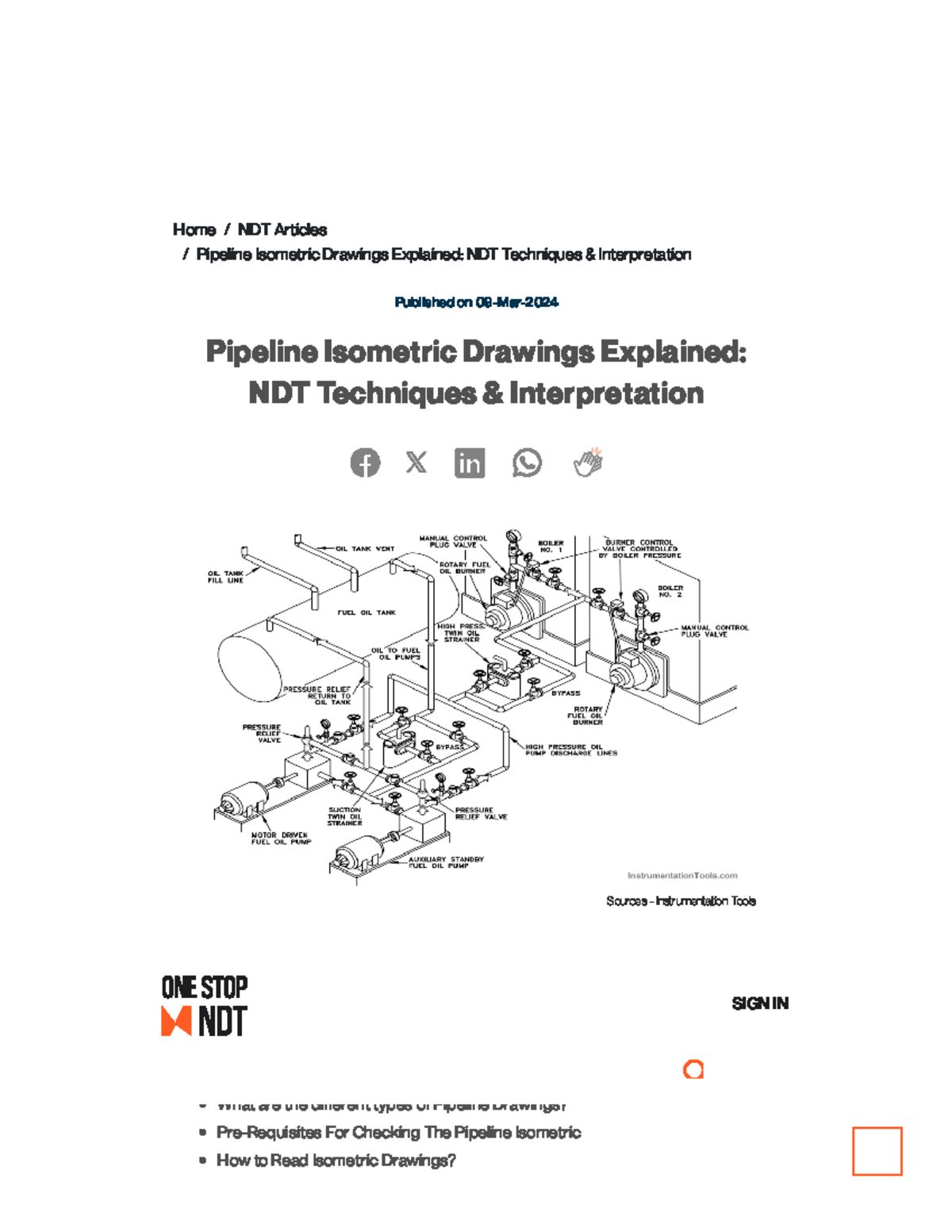 Understanding Pipeline Isometric Drawings: NDT Techniques Explained ...
