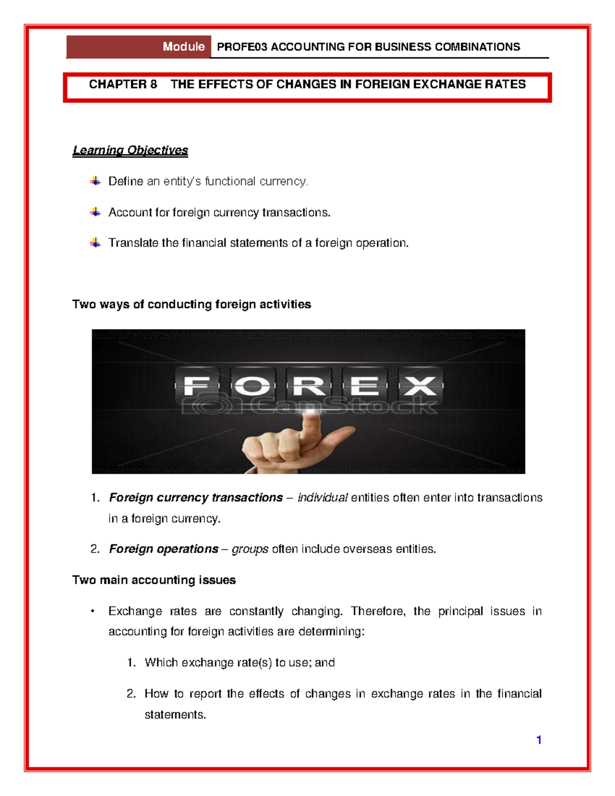 Profe 03 Chapter 8 THE Effects OF Changes IN Foreign Exchange Rates ...