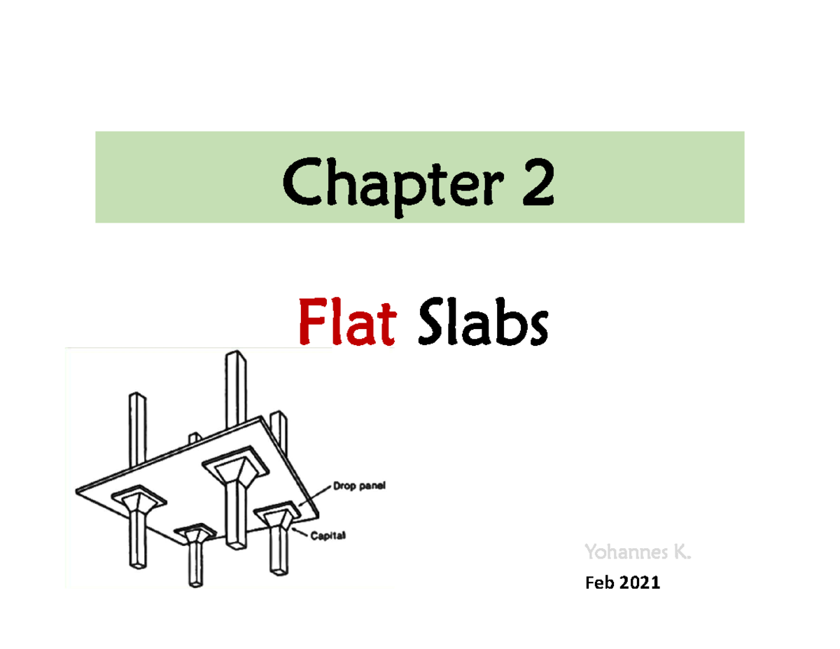 RC II Handout: Chapter 2 - Flat Slabs Overview and Design Principles ...