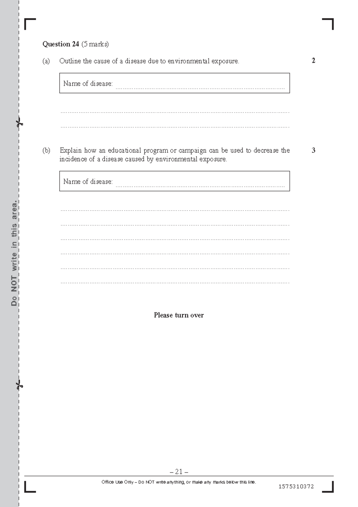 HSC Biology Mod 8 (2024-19) - Exam Questions & Marking Guidelines - Studocu