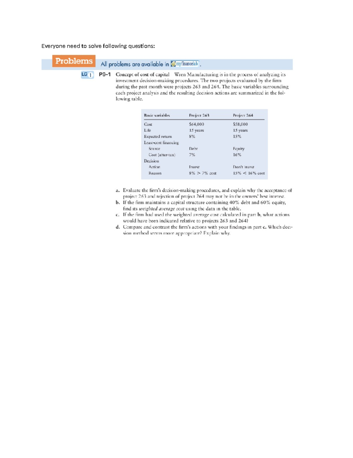 Assignment-2 - chapter 9 - Everyone need to solve following questions ...