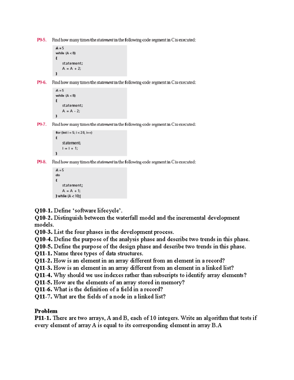 Review-2 - ssssssssssssssssssssssssssss - Q10-1. Define ‘software ...