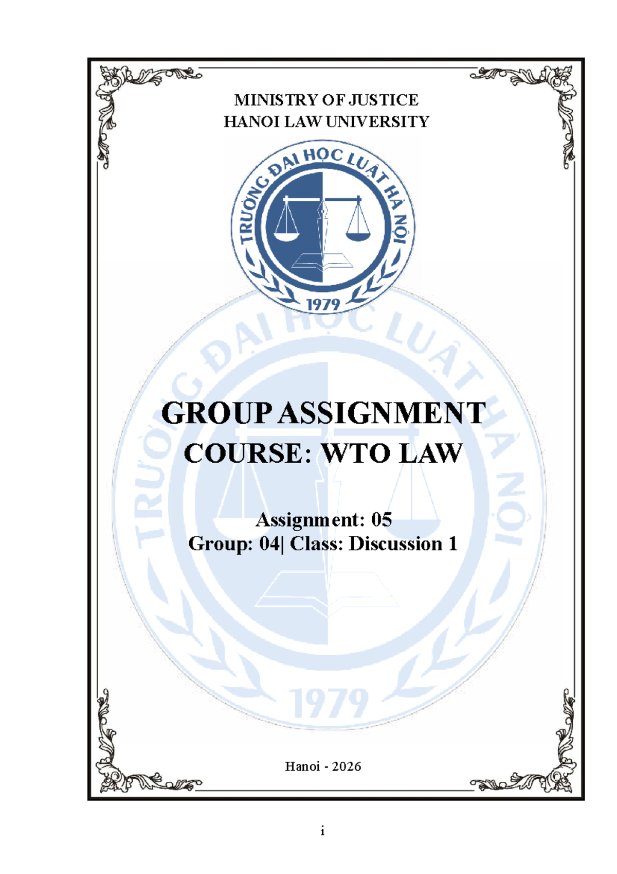 WTO Law Group Assignment: Assessment of Participation - Clove Cigarettes  DS406