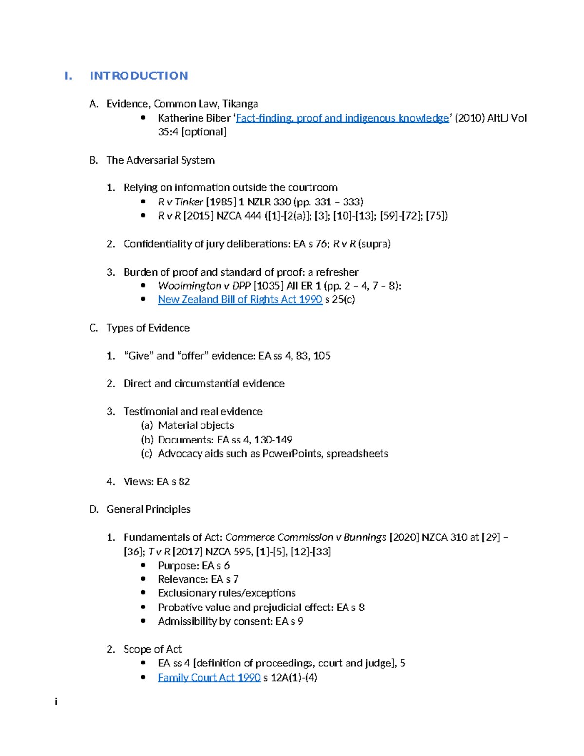 Evidence Law Overview: Key Concepts and Case Studies (LAWS 2025) - Studocu