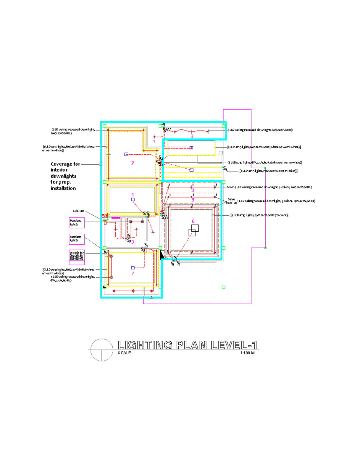 Lighting Layout for LED Ceiling Recessed Downlights (FIDL 893) - Studocu