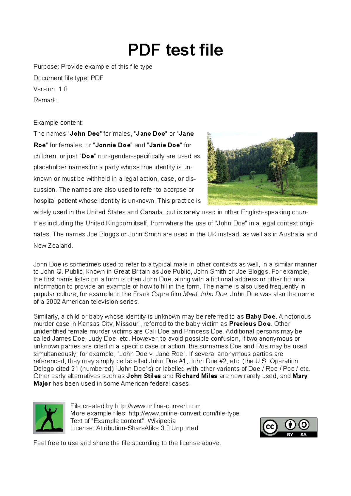 Example PDF Document on Placeholder Names in Legal Contexts - Studocu