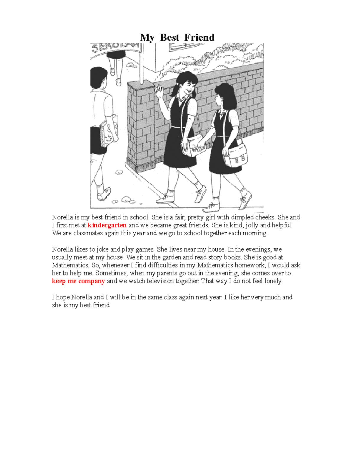 SPM Essay Examples: Friendship and School Exhibition Insights - Studocu
