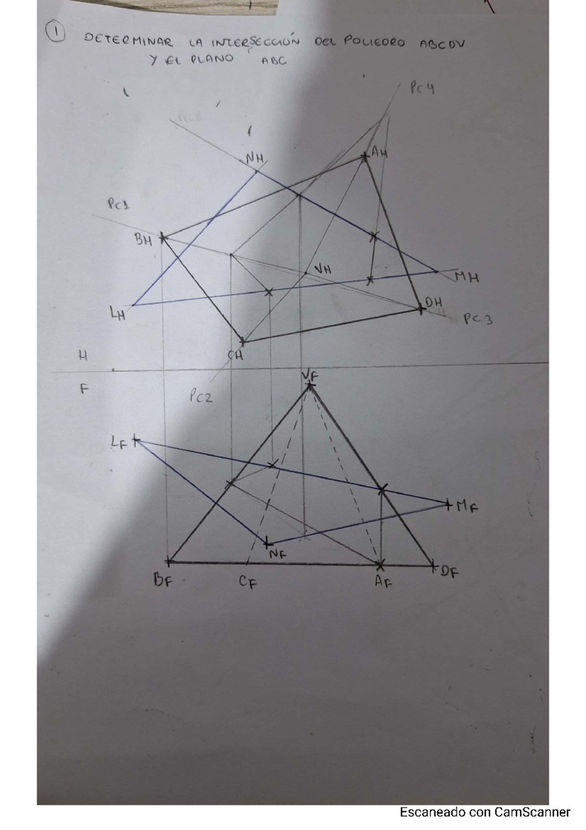 Intersección de Poliedros y Planos - CA Final Exam 2024 - Document Preview