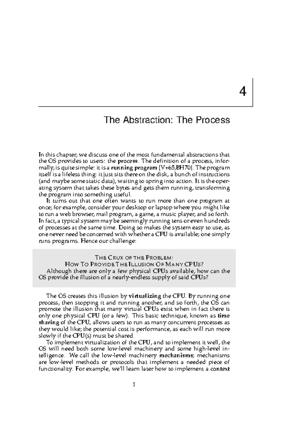 4 The Abstraction: Understanding the Process in Operating Systems - Studocu