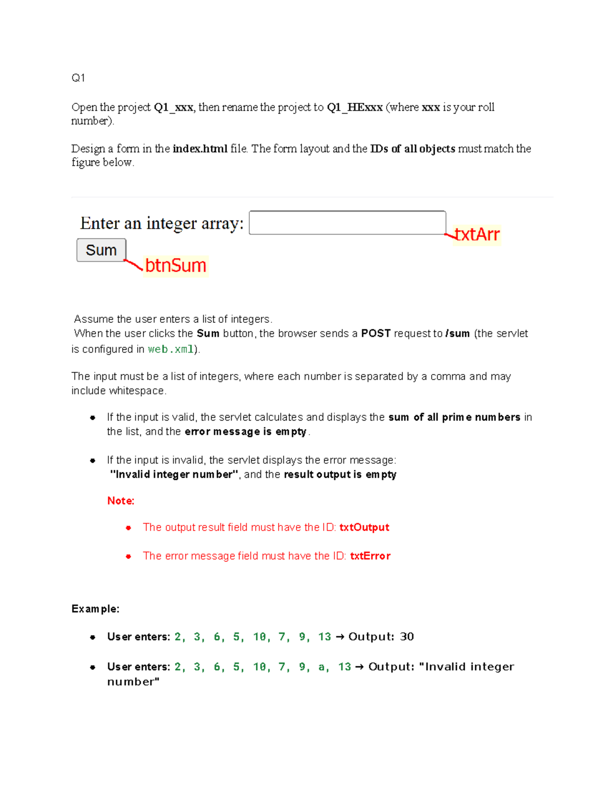 Web Development Project: Prime Number Sum Calculation (CS101) - Studocu