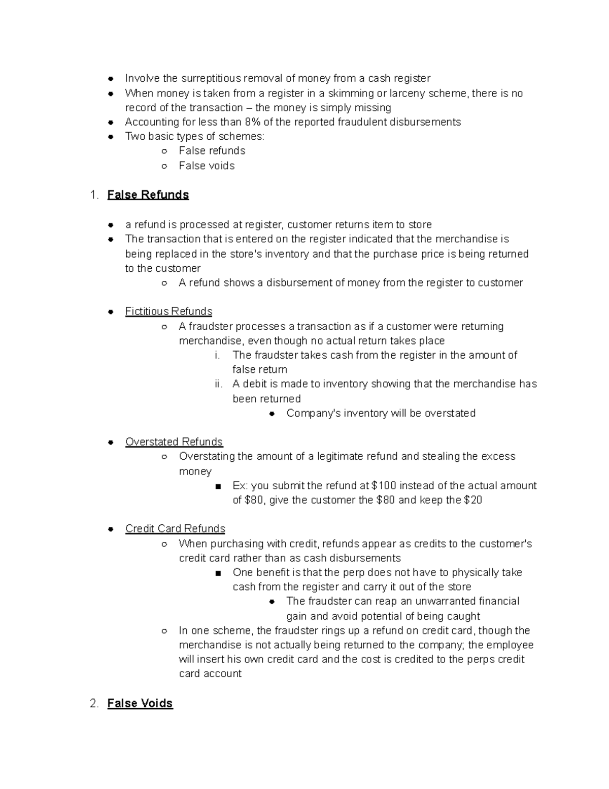 Fraud Examination CH 8: Insights into Register Disbursement Schemes ...