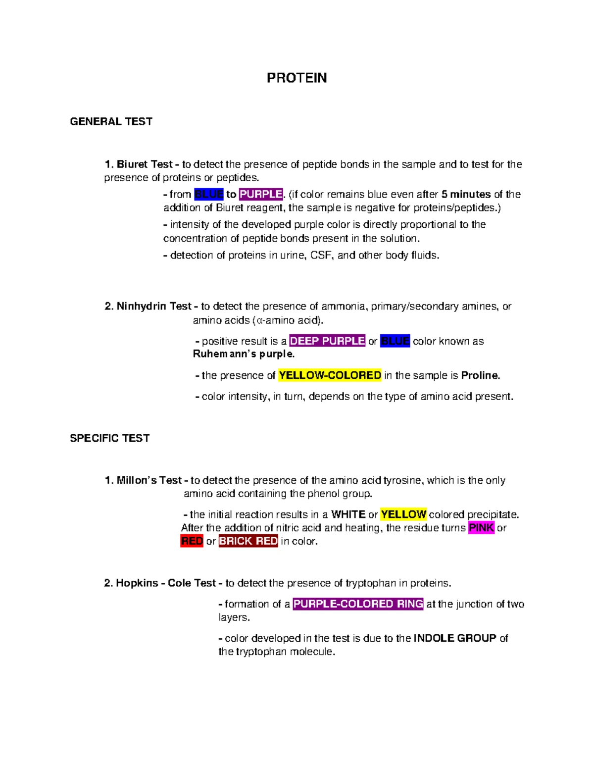 Proteins and Amino Acids Cheat Sheet: Abbreviations & Functions - Studocu