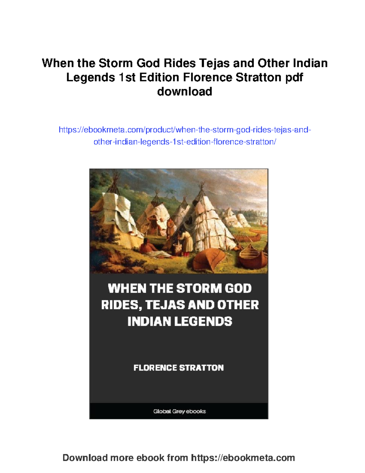 When the Storm God Rides: Tejas & Other Indian Legends (1st Ed.) - Studocu