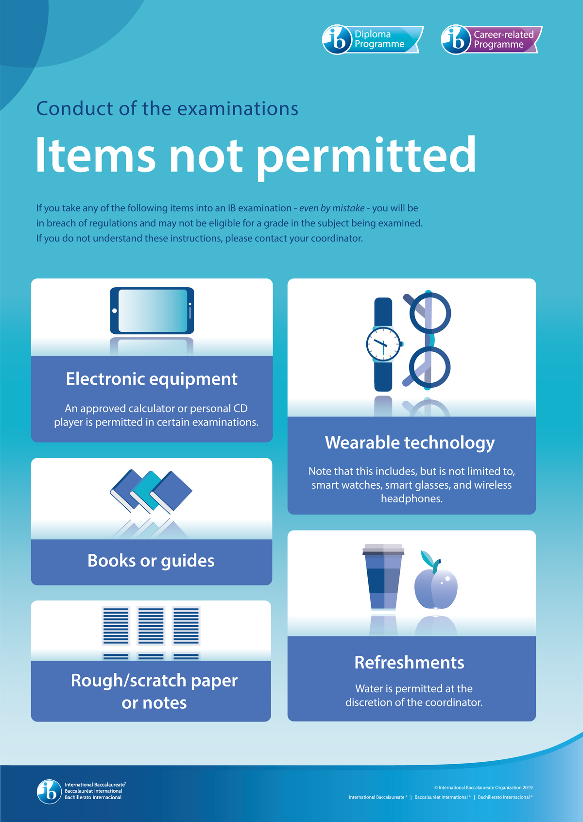 IB Exam Regulations: Prohibited Items and Guidelines - Studocu