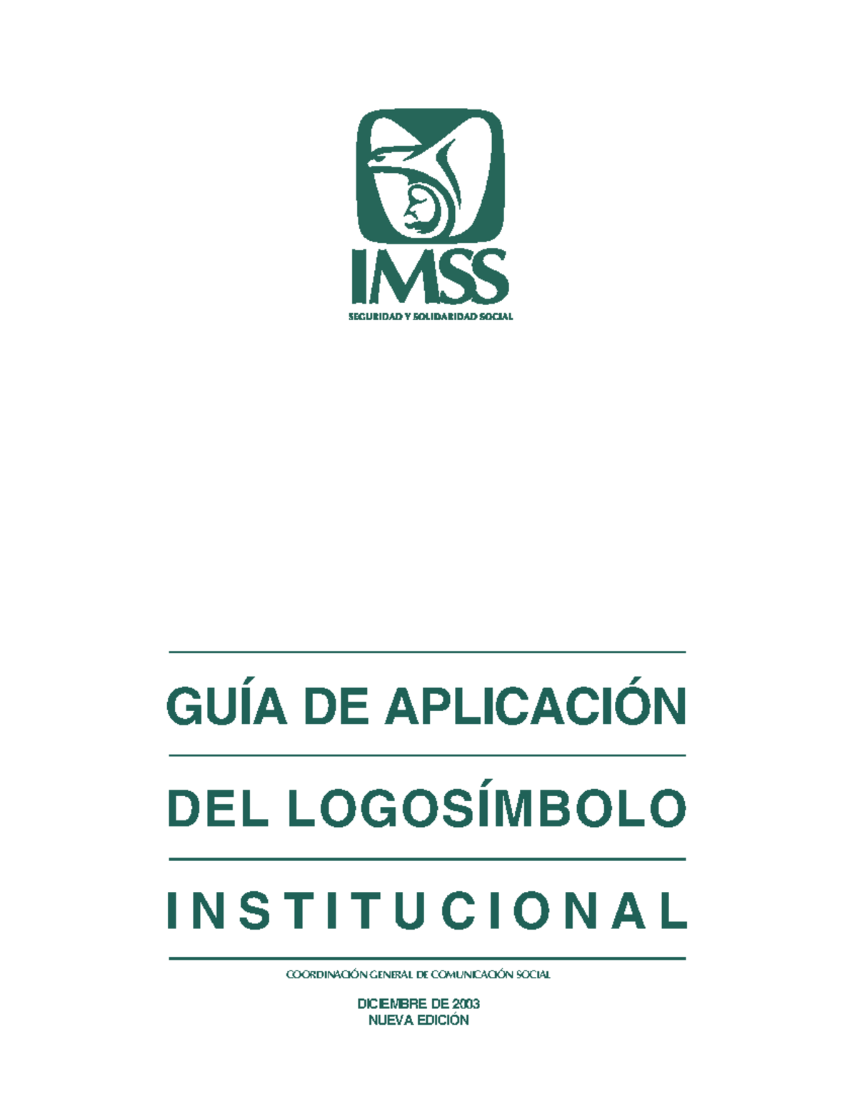 Guía de Aplicación del Logosímbolo IMSS - Nueva Edición 2003 - Studocu