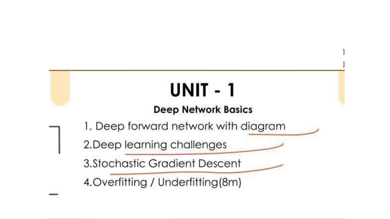 Unit 1 deep learning - important question with answer - ] ] 1. Deep ...