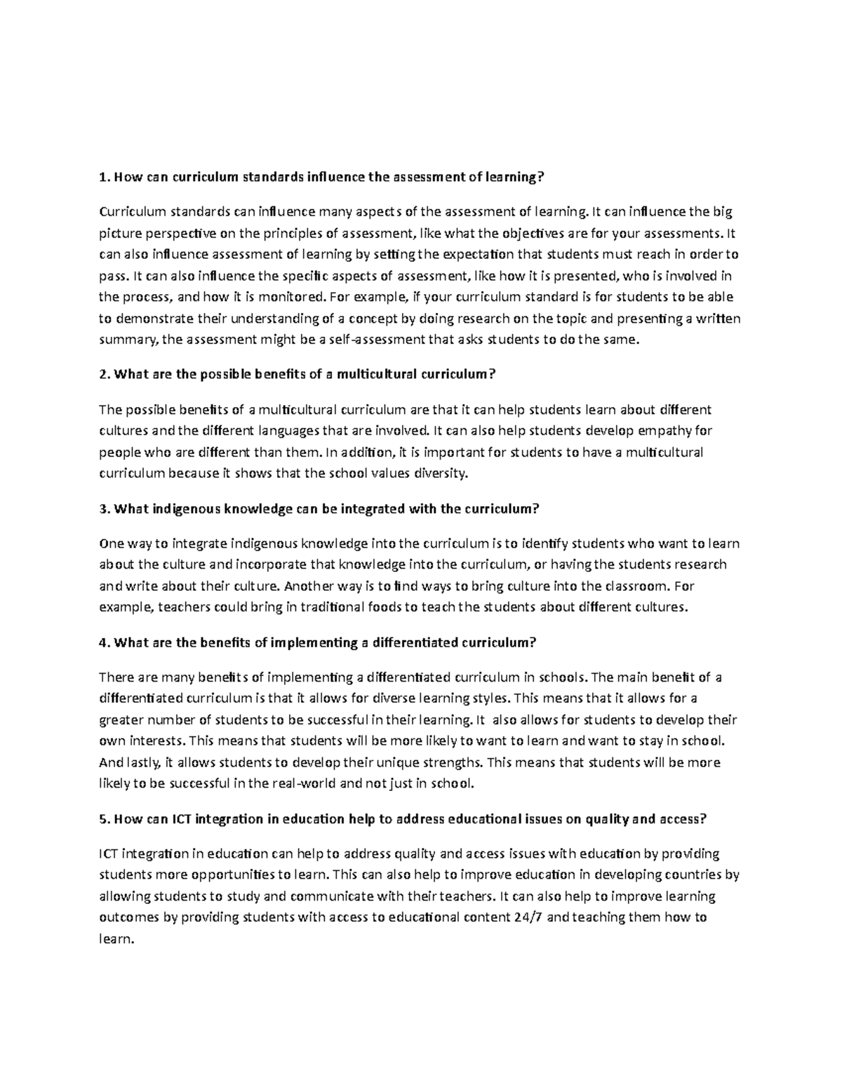 EDU 101: Insights on Curriculum Standards and Multicultural Education ...