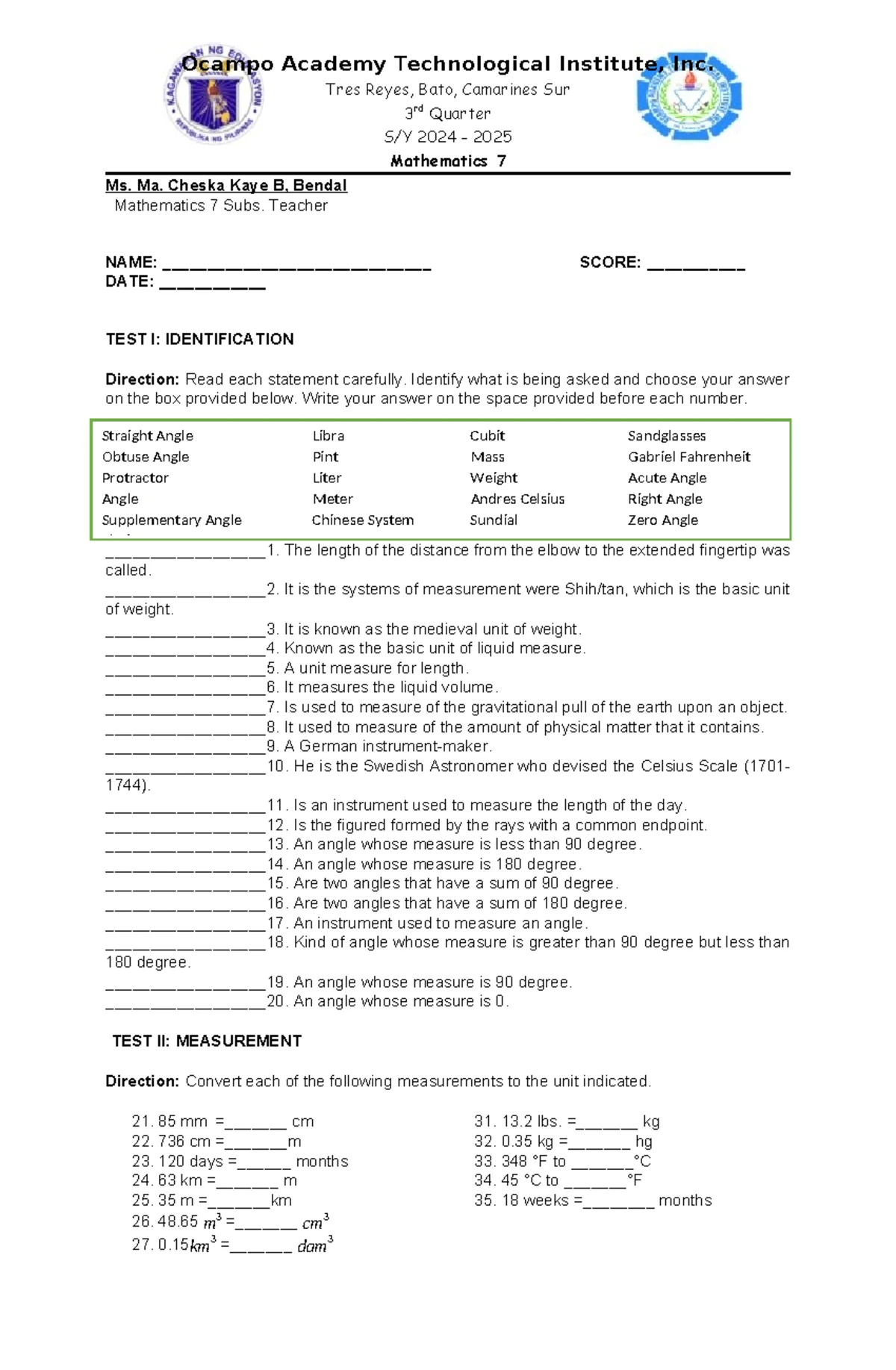 CWTS 3-4: Personal Reflection on Life Roles and Responsibilities - Studocu