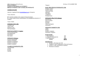 [Solved] With the help of a diagram explain the insurance functioning ...