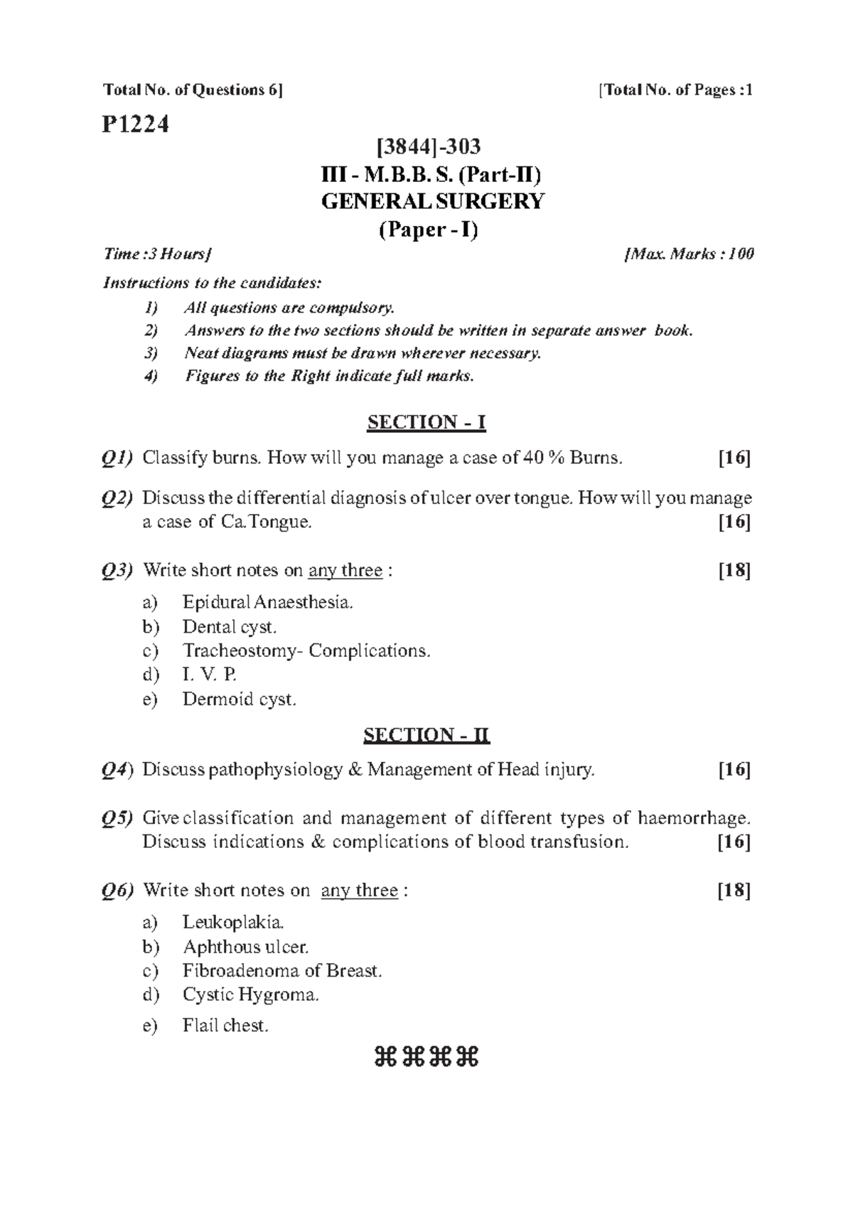 MBBS - Past Papers Compilation for E2 222 - Studocu