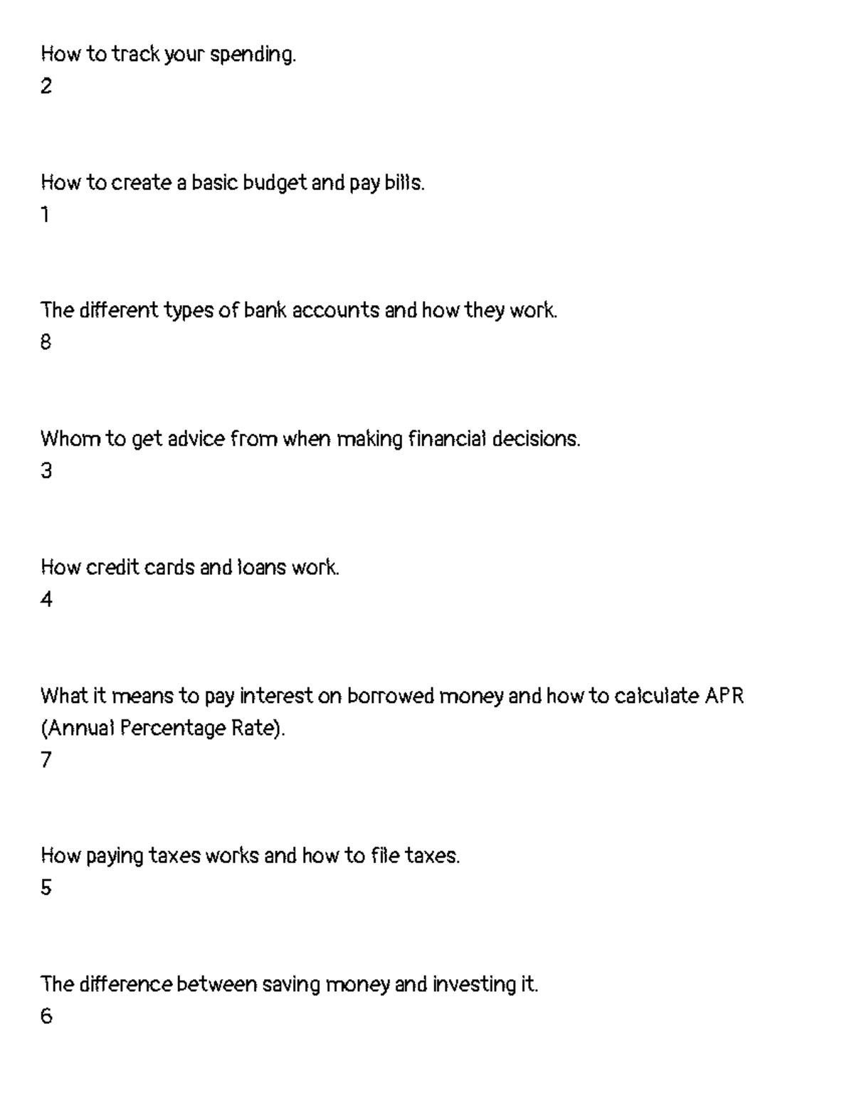 Financial Literacy Sorting Statements - Austria.docx - How to track ...