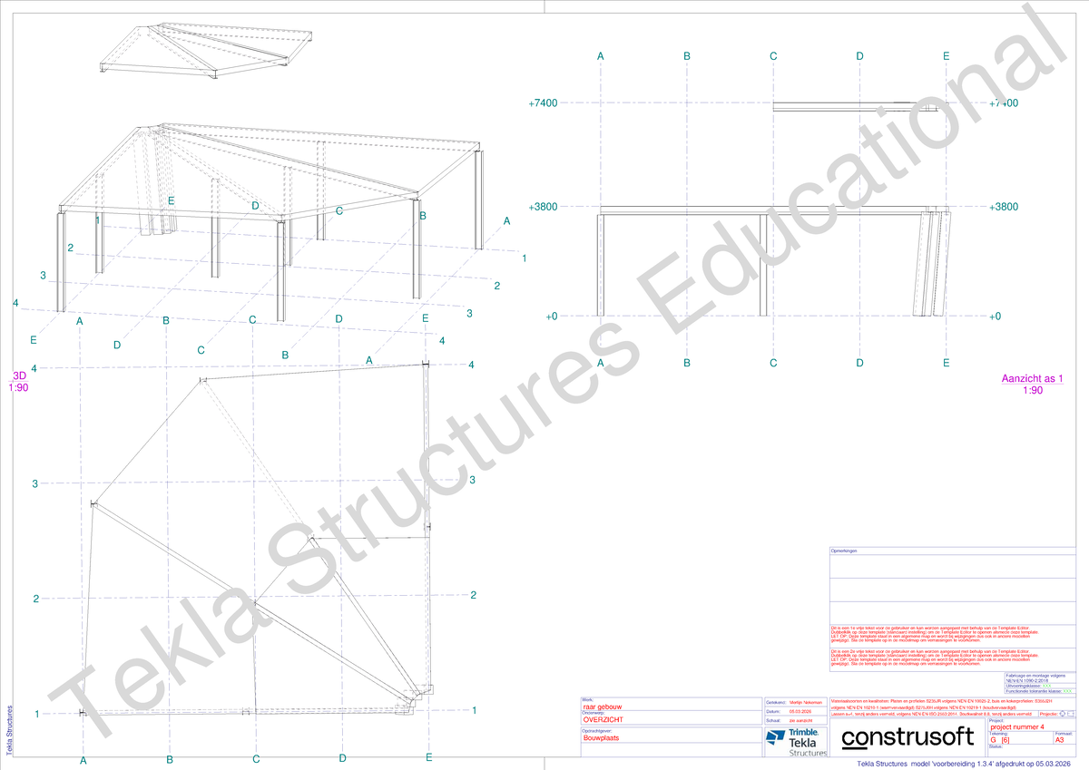 Overzicht 6 - Tekla Structures Model Details - Studeersnel
