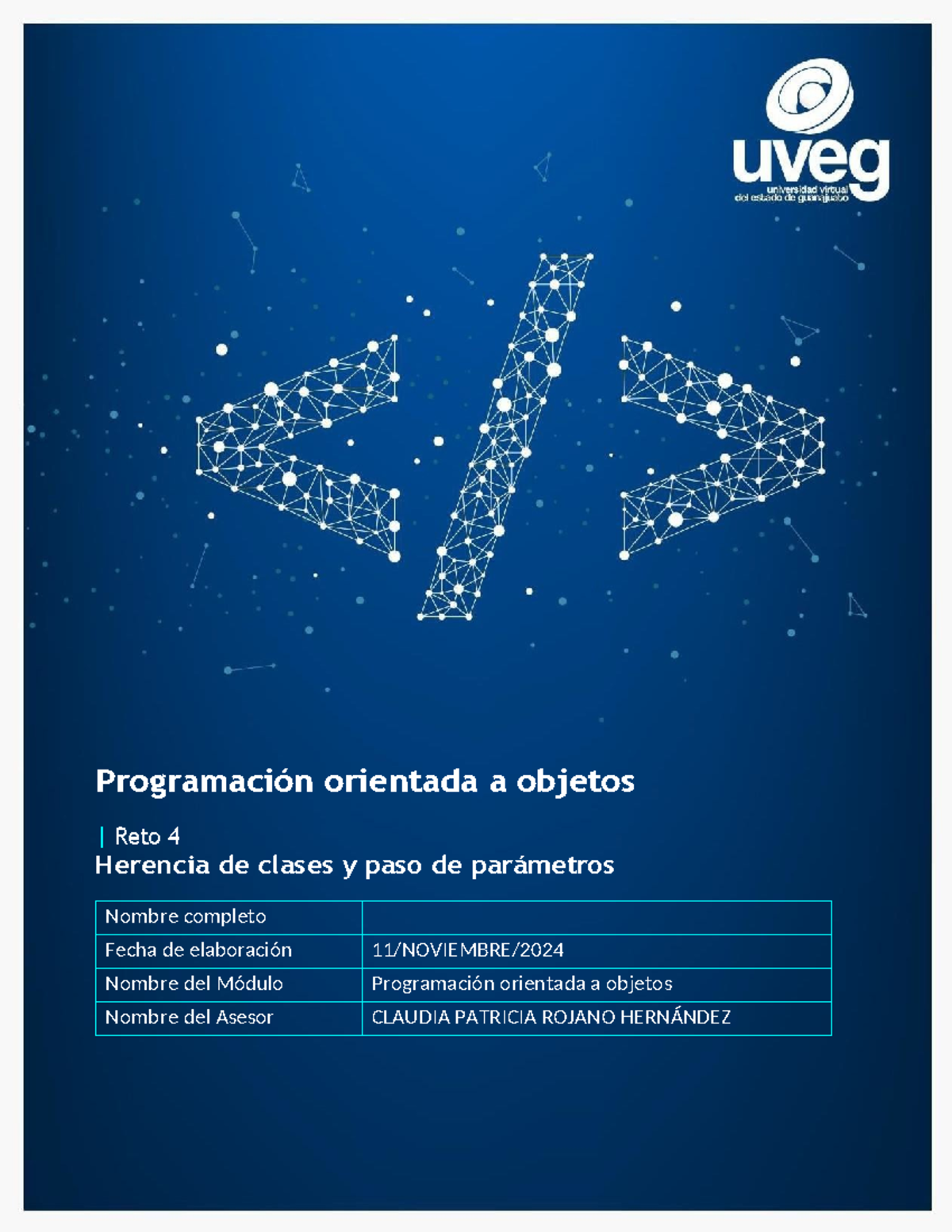 Reto 4 POO: Herencia de Clases y Paso de Parámetros en Java - Document Preview