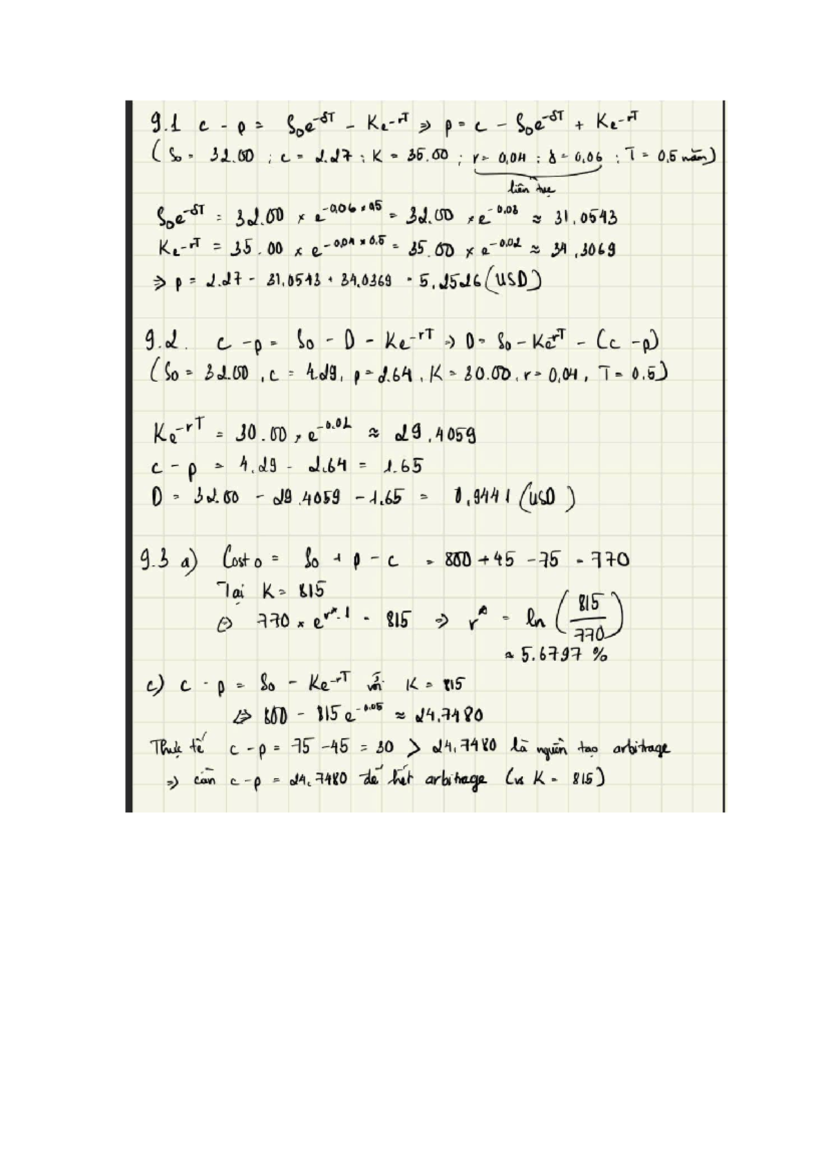 Chapter 9 Exercises - Bài Tập Chương 9 - Studocu