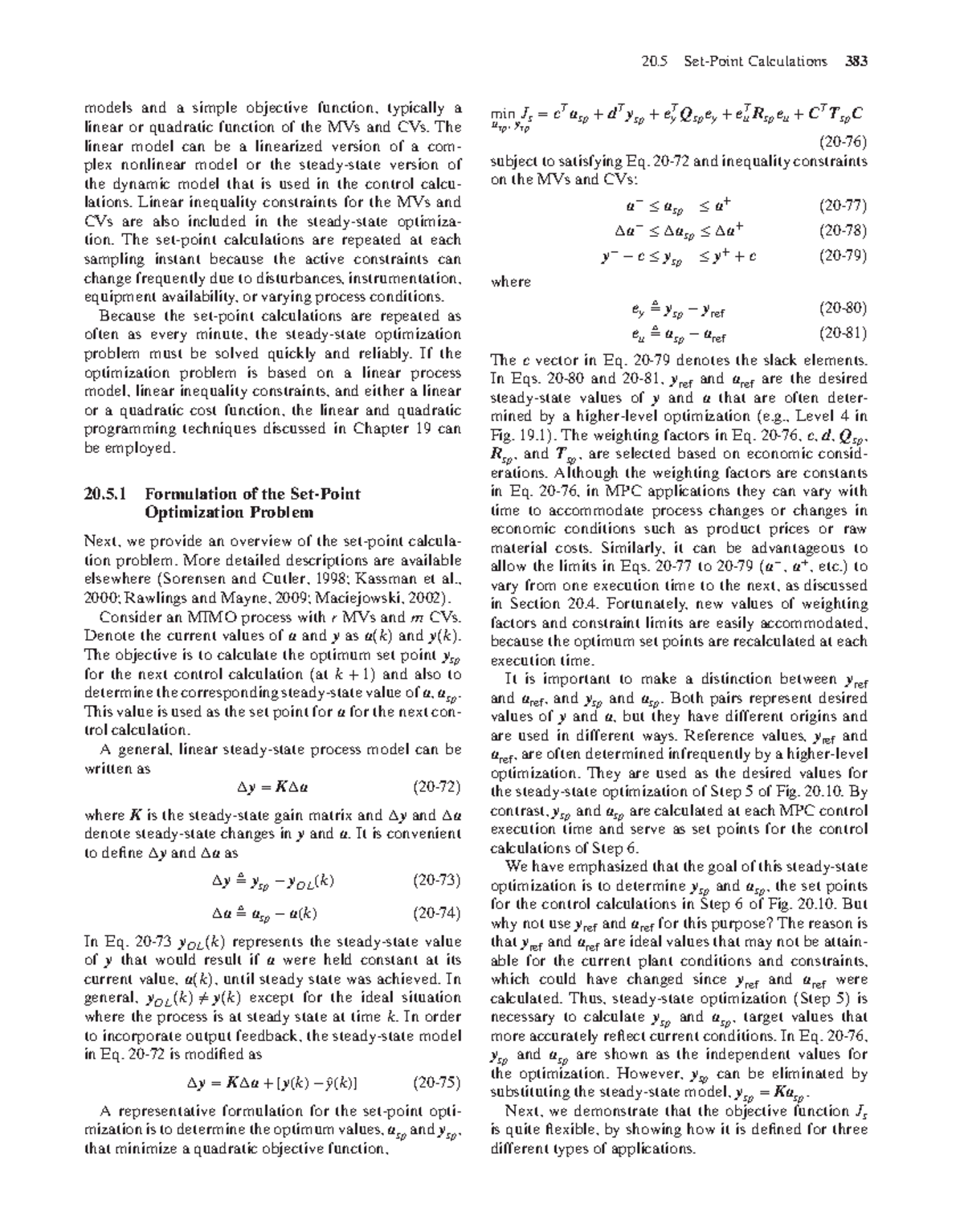 Optimization Techniques for MIMO Processes in Control Calculations ...