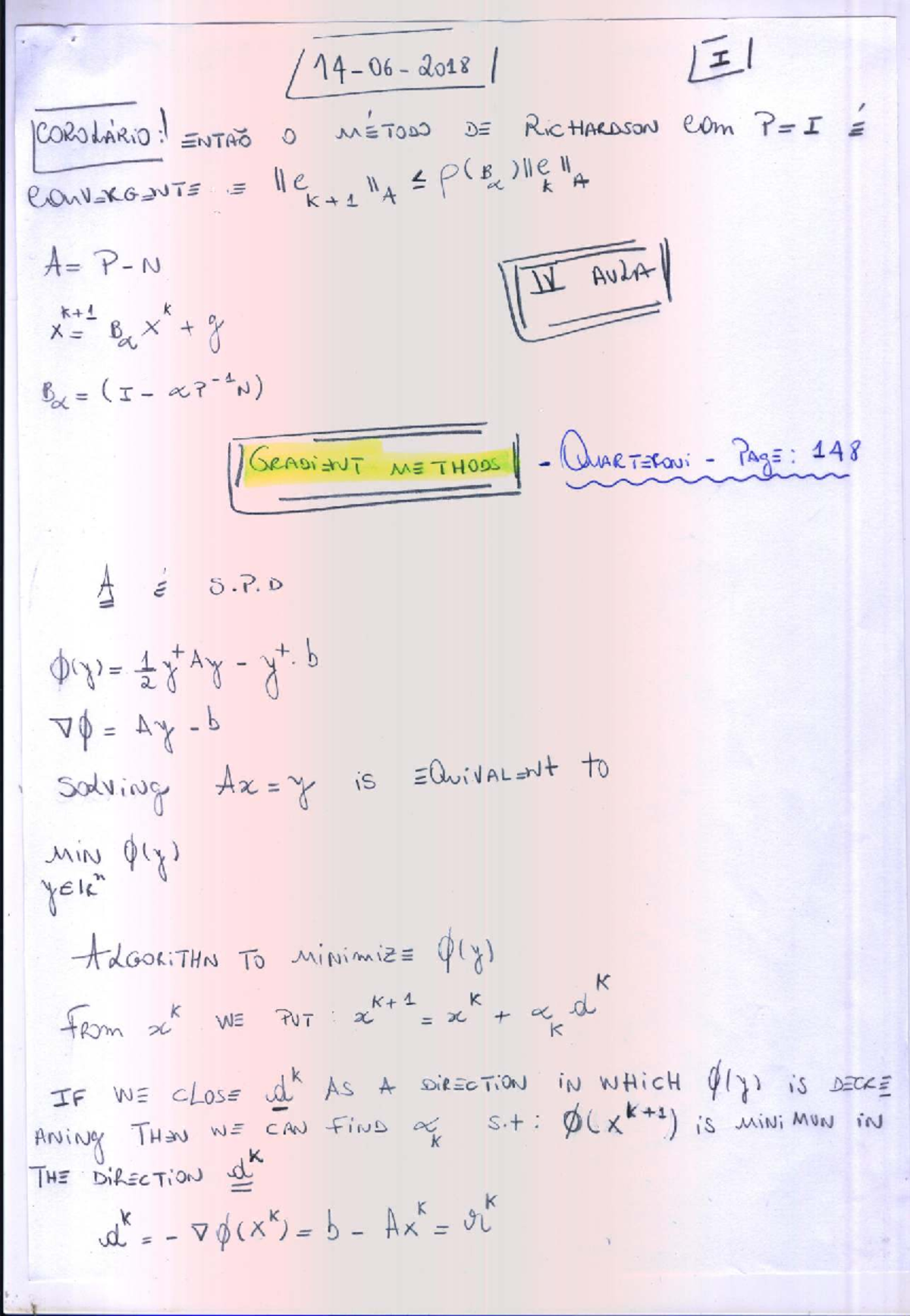 Conjugate Gradient Method (CGM) - Lecture Notes for 444931959 - Studocu